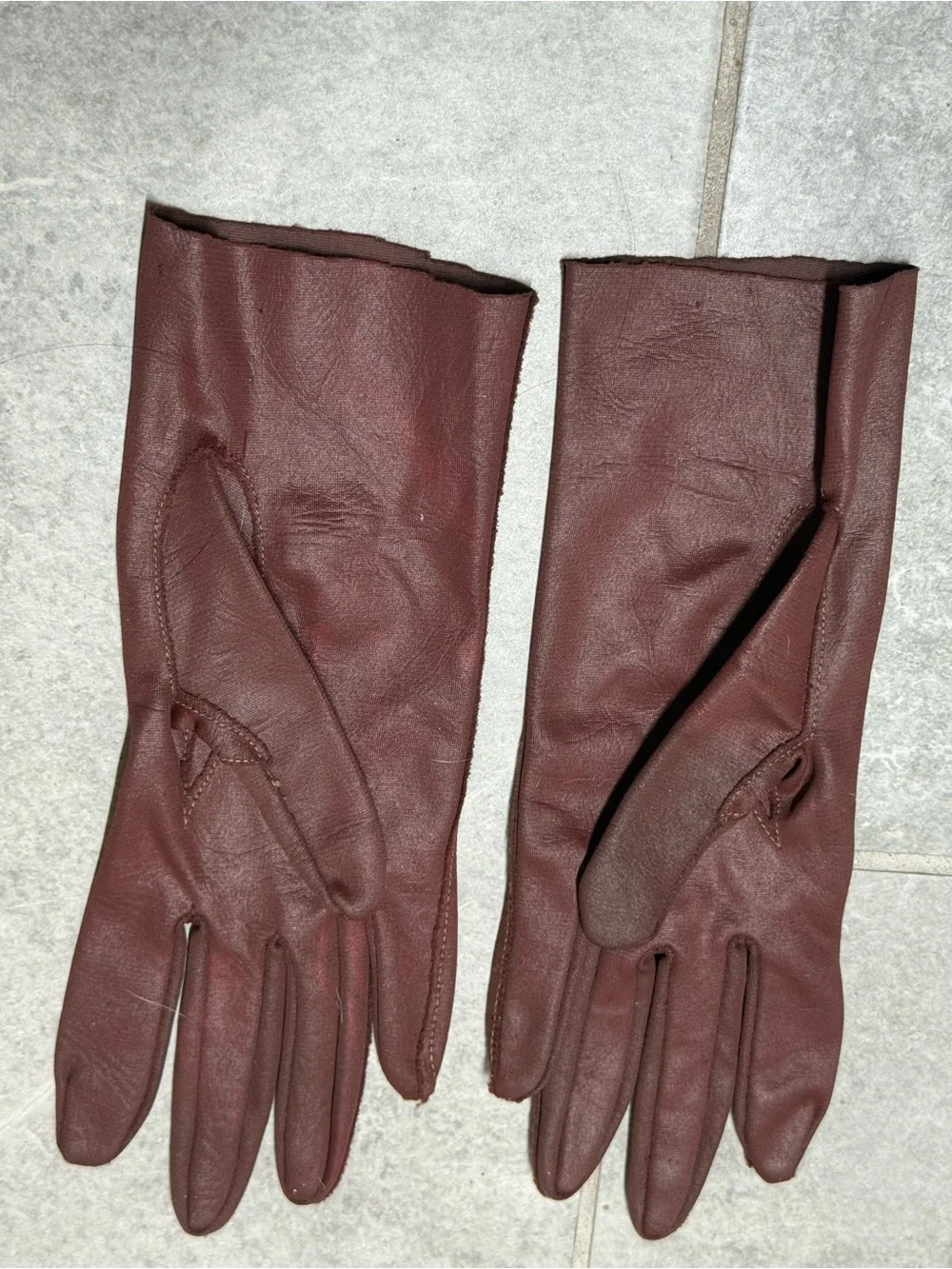 Women's Brown Leather Dress Gloves